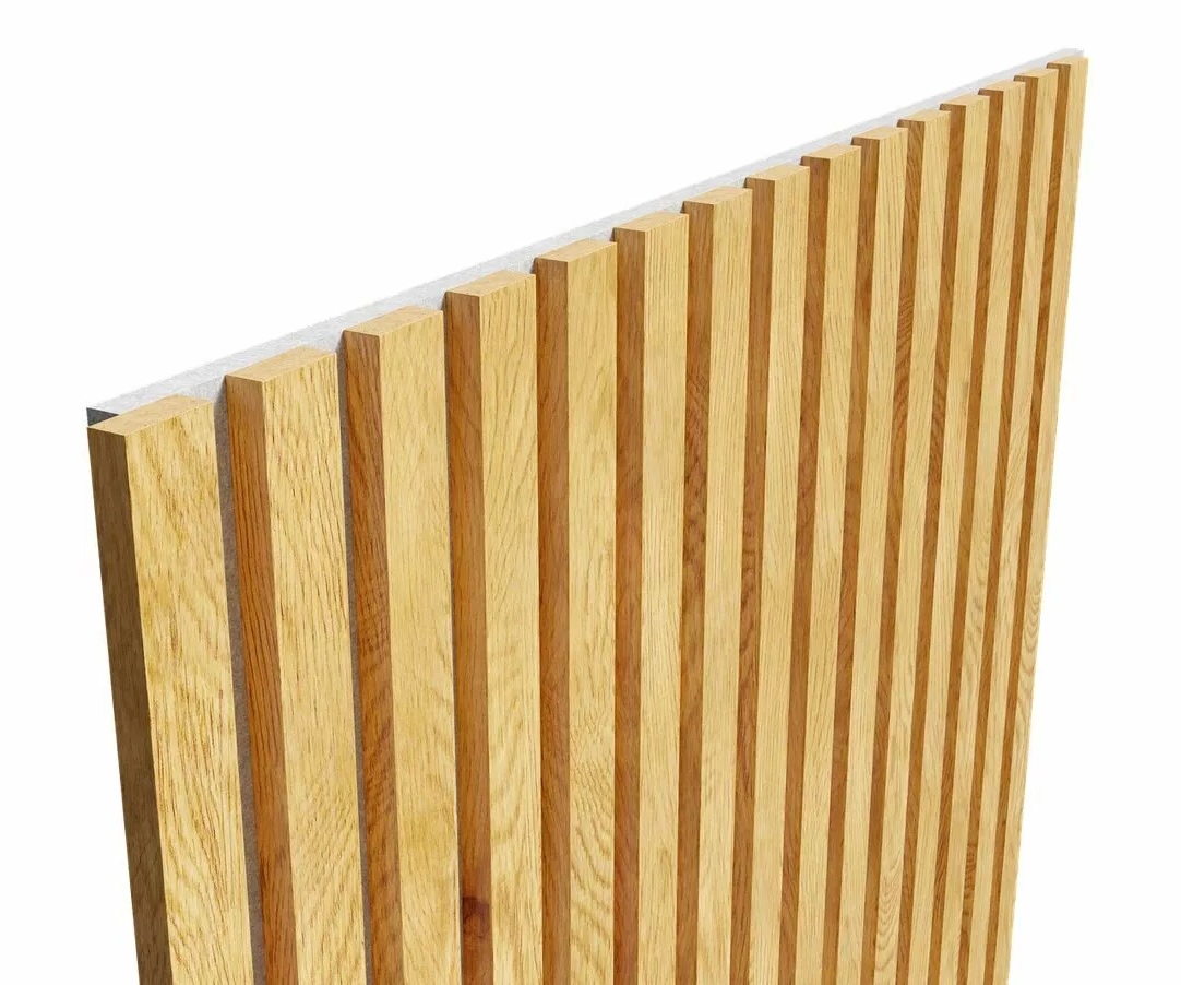 МДФ стеновая панель акустическая Cosca Decor Сканди Дуб Медный серый войлок 2750×600×19